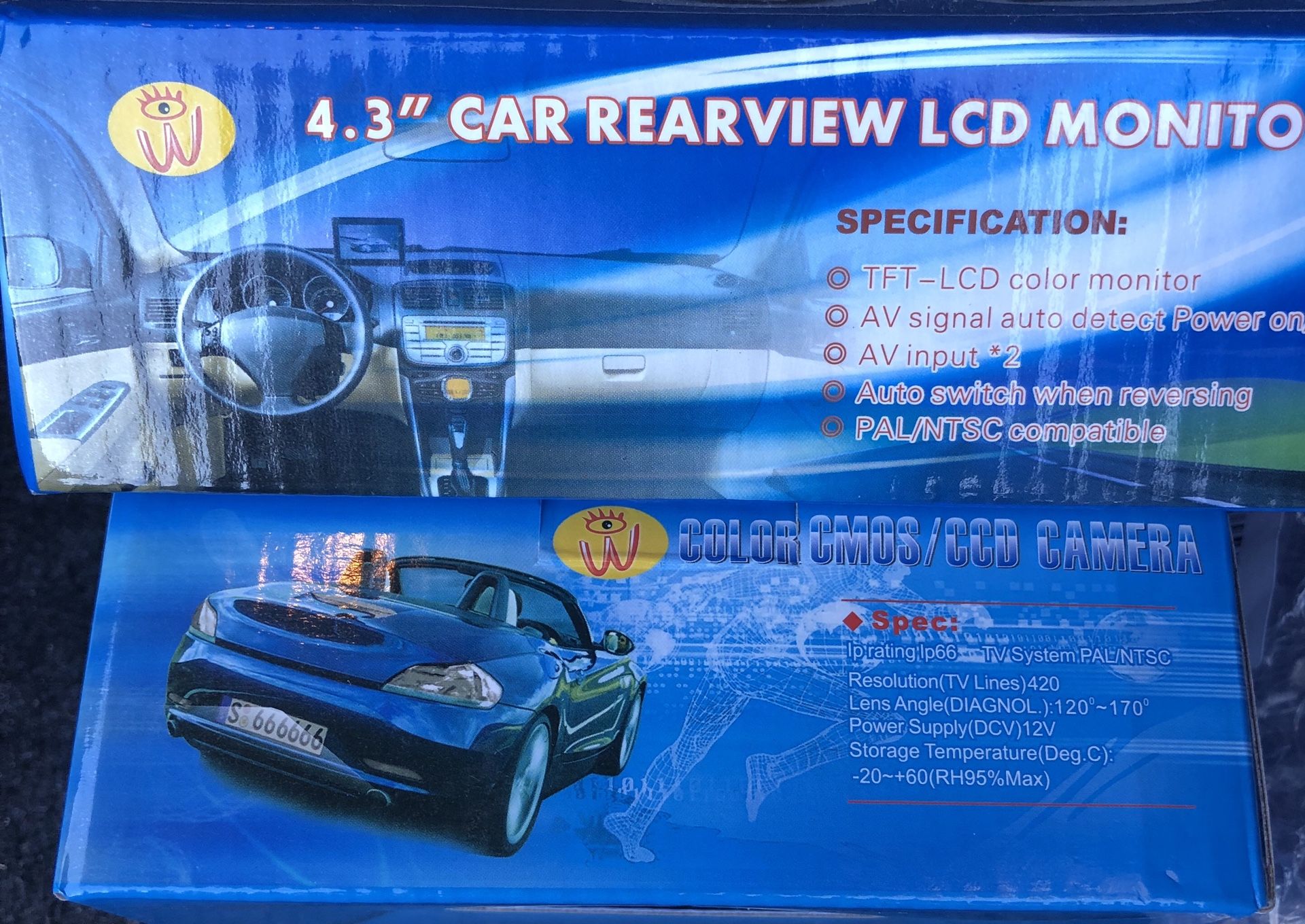 CMOS/CCD Backup Car Camera and monitor