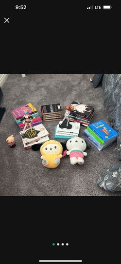 Books Plus Figures And Sanrio Plushies 