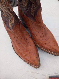 Authentic ostrich leather boots 👢 men's