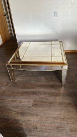 Antique Style Mirror Coffee Table