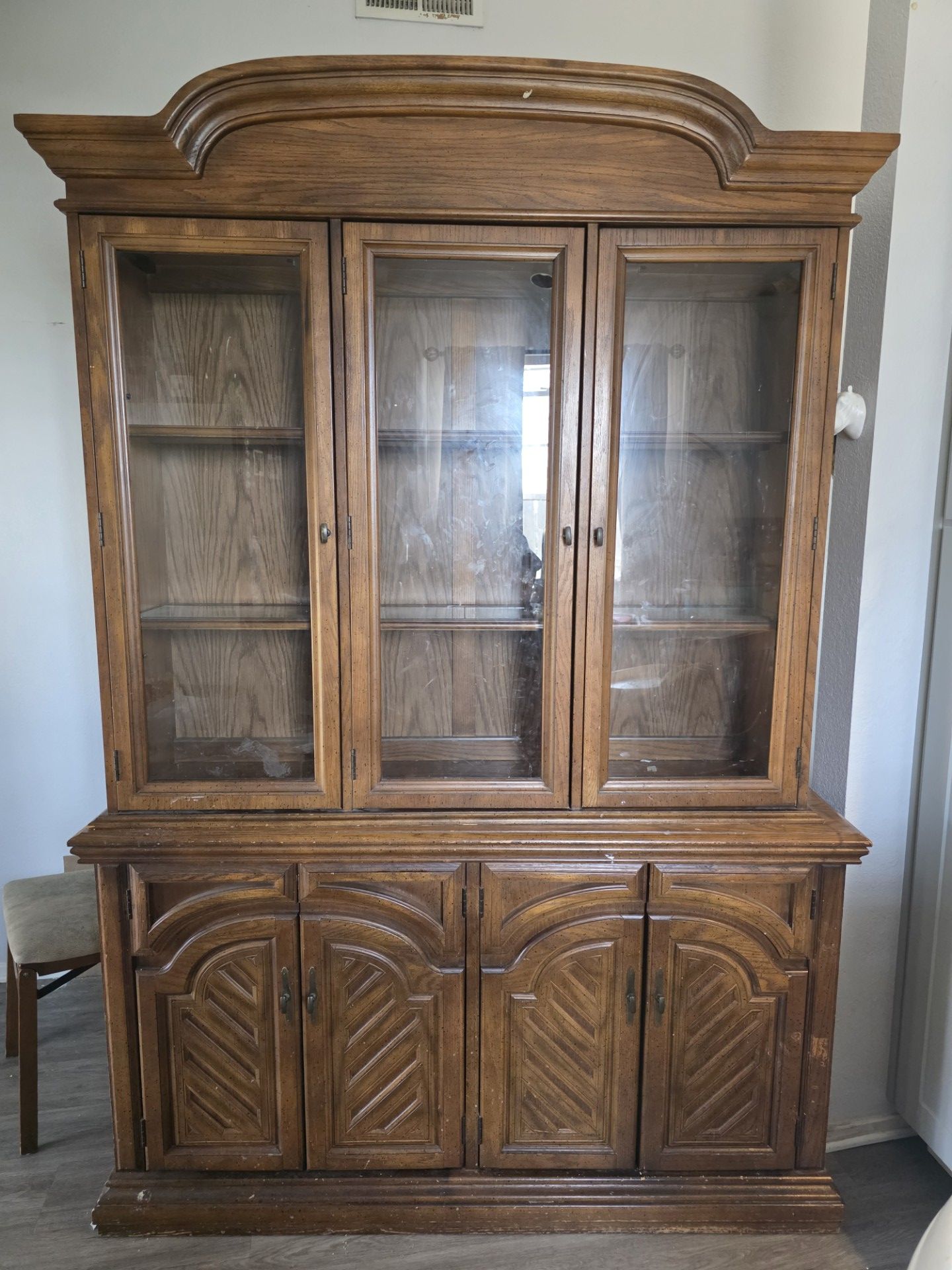 Lighted China Cabinet- Wood