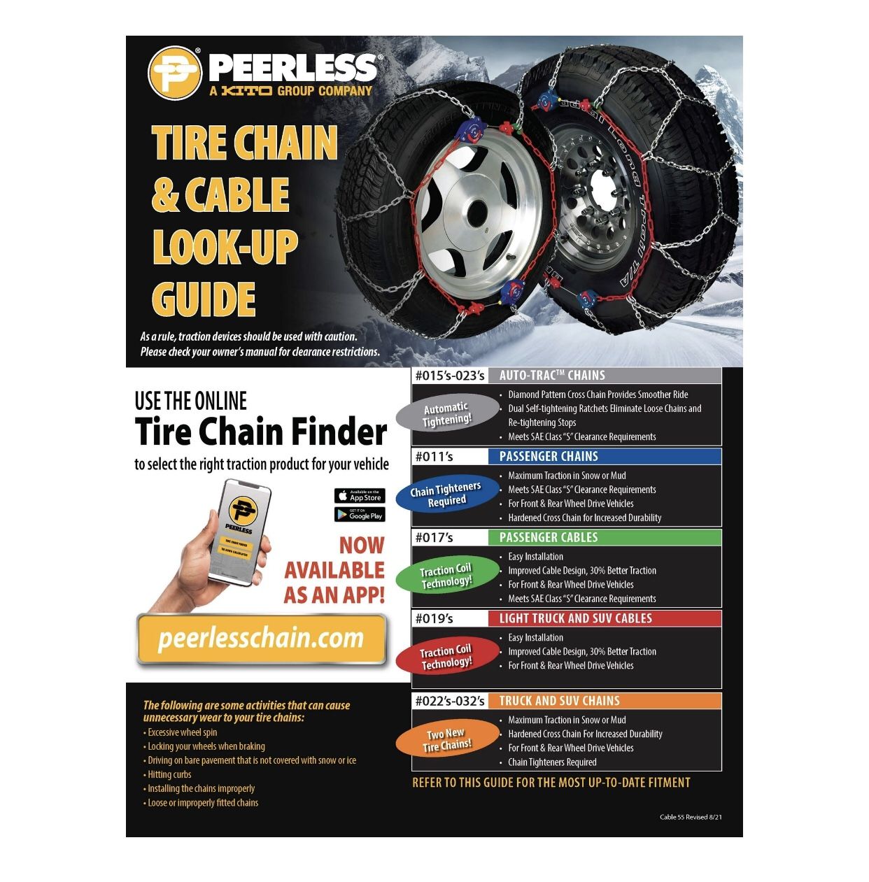 0231810 Peerless Chain Company AutoTrac Self Tightening Truck/SUV Snow