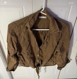 Blusa de lino nueva