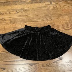 Velour skater skirt