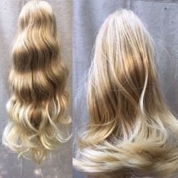Synthetic Blonde Ponytails