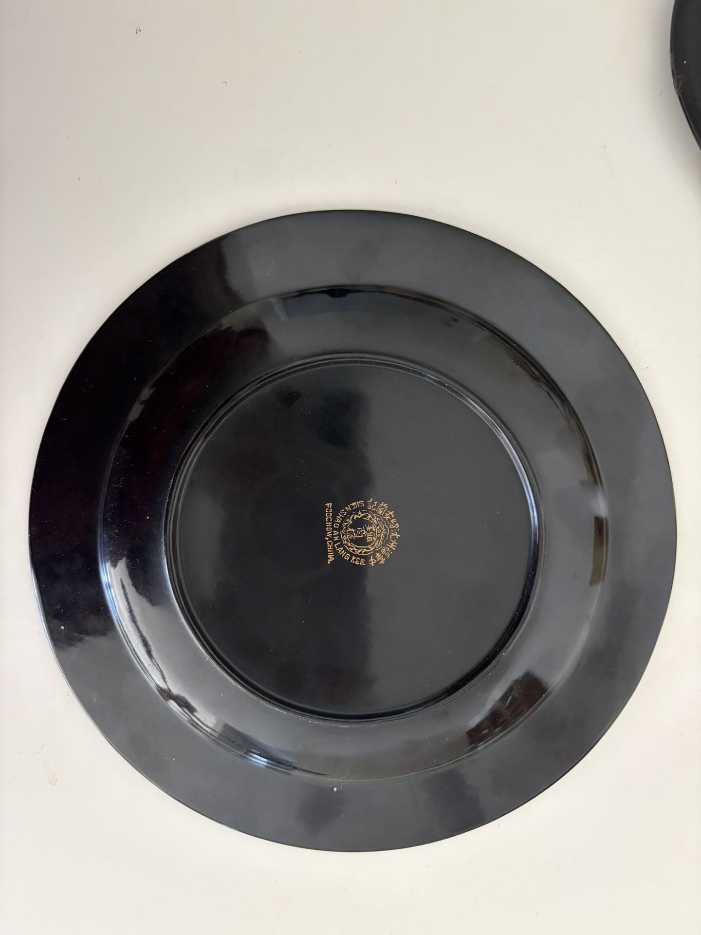 Black decorative tray