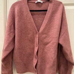 ZARA pink cardigan