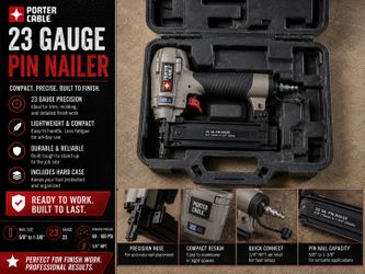 Porter-Cable 23 Gauge Pin Nailer + Case