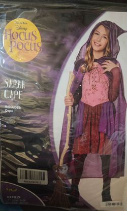 Disney Hocus Pocus Sarah Cape Child Costume