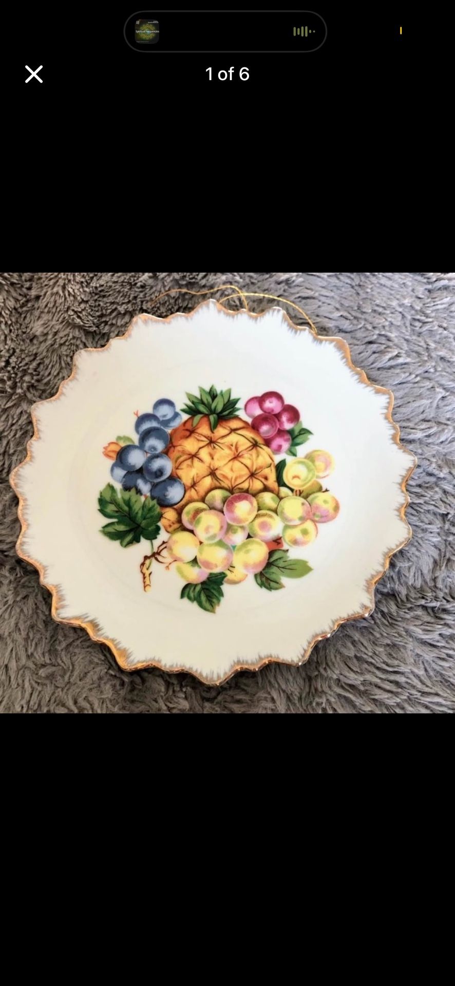 Vintage Dan Brechner & Co Fruit Plate