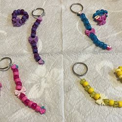 Little Girls key Chain And ring 