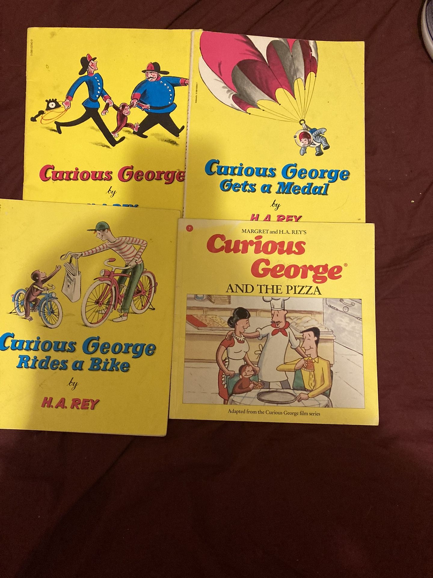 Lot Of 4 Vintage Curious George Books,All Products : American Fashion Style Bags On Sale