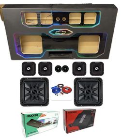 CHEVY SILVERADO GMC SIERRA SINGLE CAB 2019-up FULL BASS AND VOICE PACKAGE KICKER AUDIO CUSTOM BOX