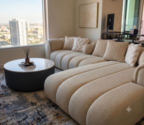 Ivory Sectional Couch same day delivery