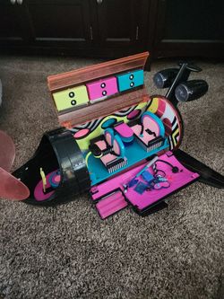 This item is the L.O.L. Surprise! O.M.G. Remix 4-in-1 Plane playset