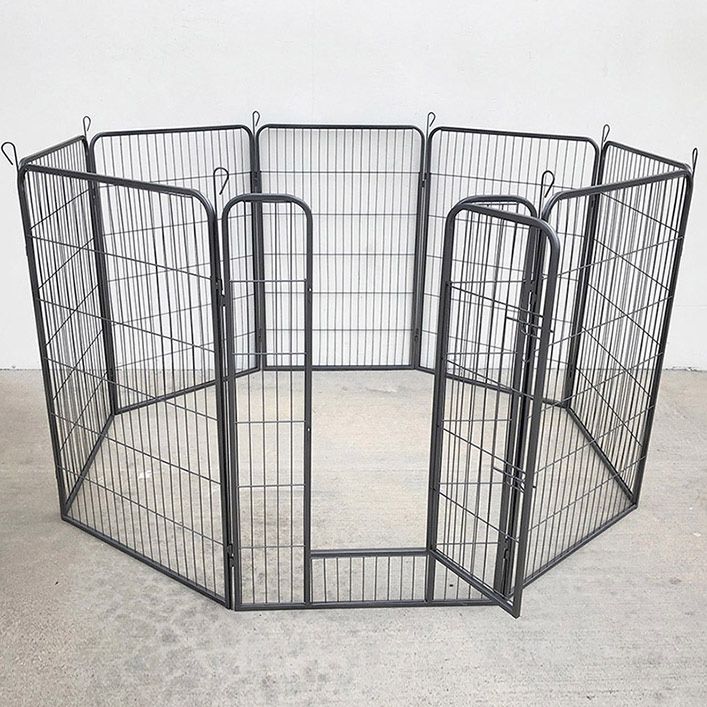 (NEW) $115 Heavy Duty 48” Tall x 32” Wide x 8 Panel Pet Playpen Dog Crate Kennel Exercise Cage Fence