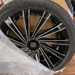 22” Rims & Wheels  5 Lug Universal  (WILL TRADE )