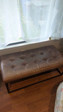 Genuine Leather Bench