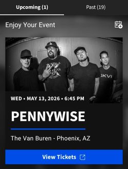 2 tickets Pennywise