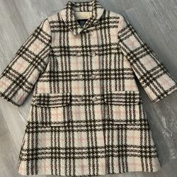 Authentic Burberry Toddler Pink Girls Coat Size 18 Months 