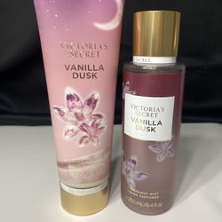 Victoria's Secret Vanilla Dusk Fragrance Mist And Moisturizing Lotion