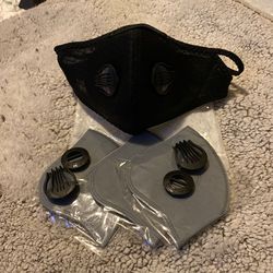 Face Mask Black With Filters
