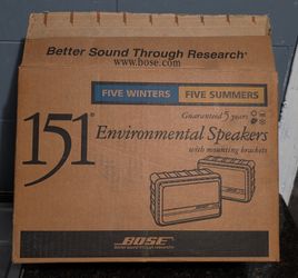 BRAND NEW BOSE 151 ENVIRONMENTAL INDOOR/OUTDOOR SPEAKERS