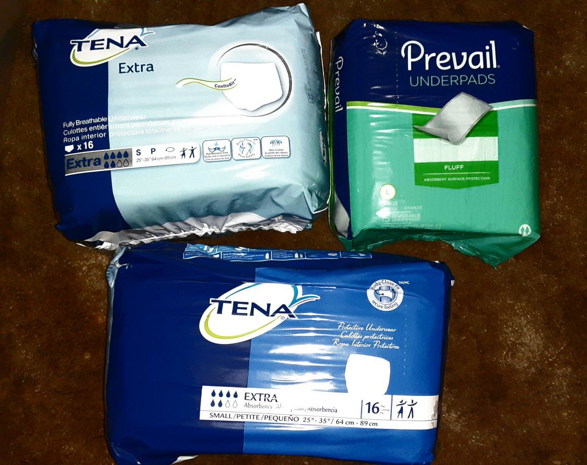 Incontinence adult diaper COMBO BUNDLE size Small