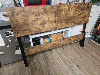 Full Size Platform Bed Frame with Headboard