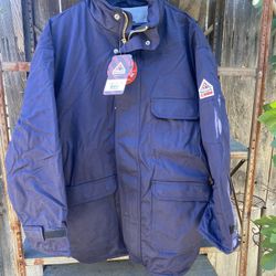 NEW 🔥 Bulwark Navy Excel FR Parka ** Size 2X ** $185