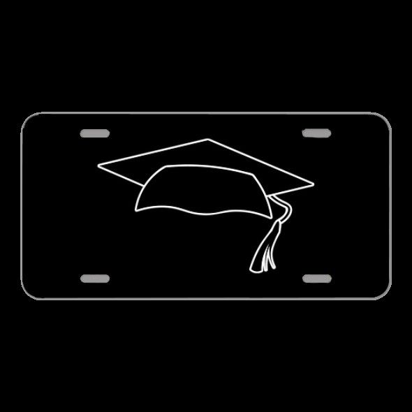License Plate Novelty Car Front Graduation Cap Education School