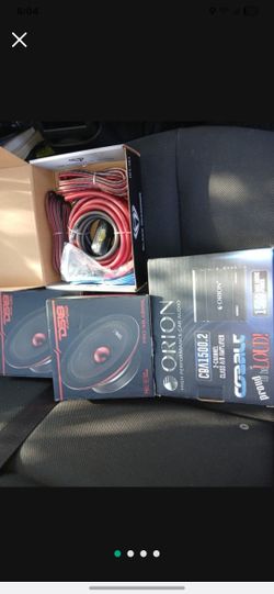 Brand New 2  Ds18 6.5 Mids Orion 1500w 2ch Amp And 4ga Amp Kit $200firm Price Pickup Only Serious Buyers Please Yes It Is Avaliable 