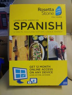 BRAND NEW ROSETTA STONE LATIN AMERICA SPANISH