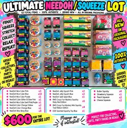 🔥 ULTIMATE NEEDOH / SQUEEZE LOT – NEW – 52 ITEMS🔥