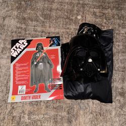 Star Wars Darth Vader Costume Rubies Sz Medium Youth