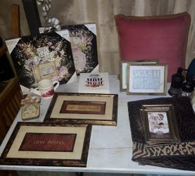 Mixed Home Decor and Photo Frame Lot