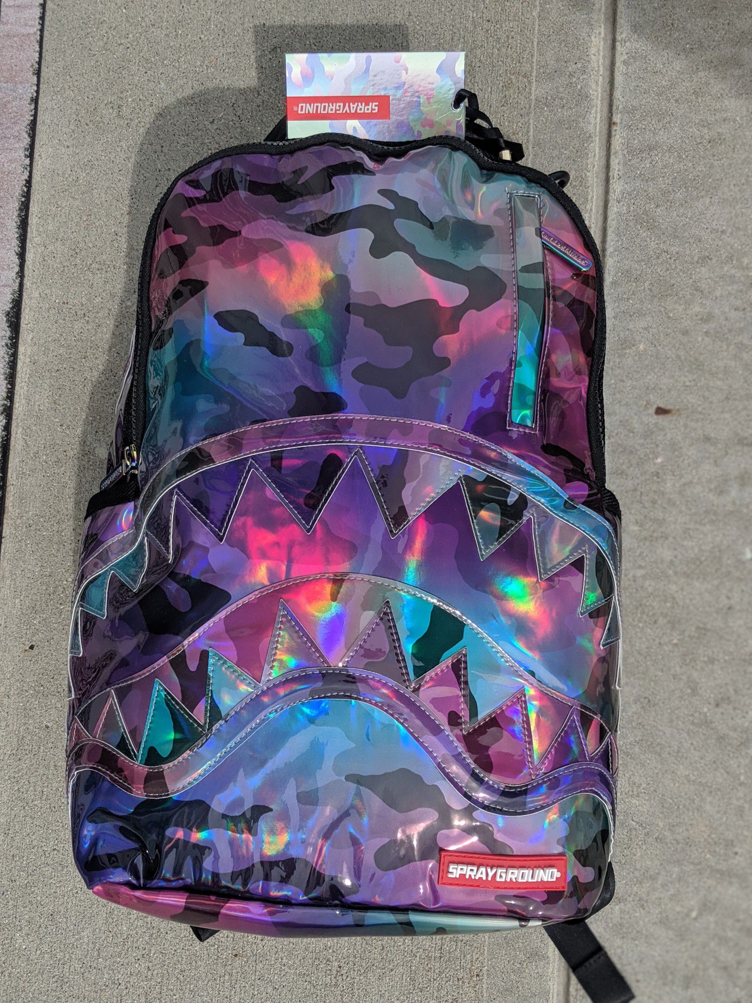Sprayground Cash & Camo Shark Backpack