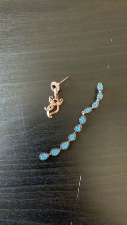 925 Sterling Silver single earrings