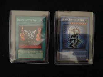 Konami Yu-Gi-Oh! Black Luster Soldier 1st Edition & Black Luster Ritual