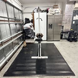 Lat Pulldown And Workout Machine With Weights Include And Mat