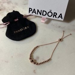 Pandora rose gold bracelet