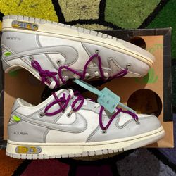 offwhite dunks 21 of 50 size 10