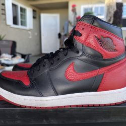Air Jordan 1 Bred Banned 2016 Size 8