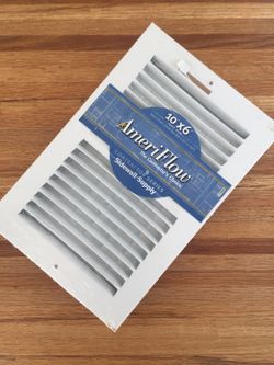 White 2-Way Sidewall / Ceiling Register