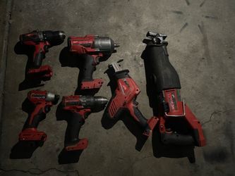 Milwaukee M18 Cordless Power Tool Lot
