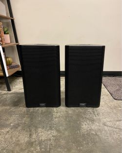 A Pair Of OQSC K12.2 Two-Way 12" 2000W Powered Portable PA Speaker with Soft Tote Bag
