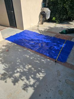 Large Blue Poly Tarp 11ft by 4ft