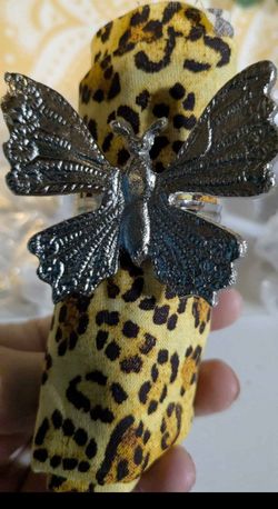 Butterfly Silver Napkin Holders