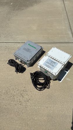 Grow light control boxes