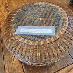 Chinese Vintage Sewing Basket $20 